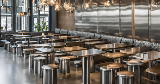 Cómo optimizar espacios en restaurantes con mobiliario de acero inoxidable