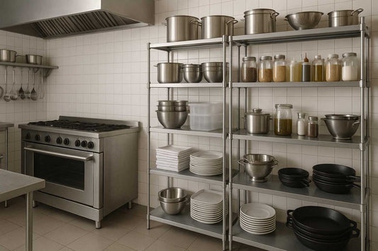 Soluciones a la falta de espacio: estanterías a medida de acero inoxidable para hostelería